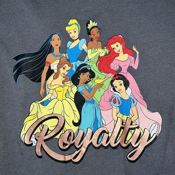 Disney Princess Royalty graphic tee shirt top size Large 11-13 Disneyland Parks - Picture 2 of 4